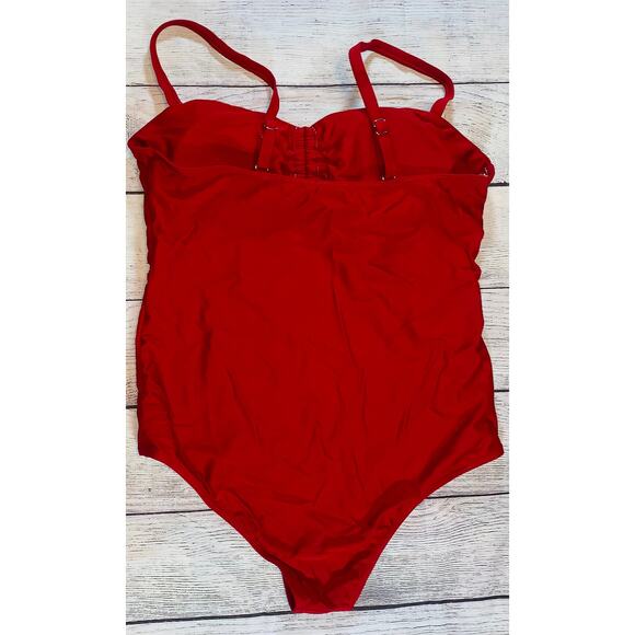 Women’s Plus Size Cut Out One Piece Swimsuit - Size X-Large - Picture 6 of 6